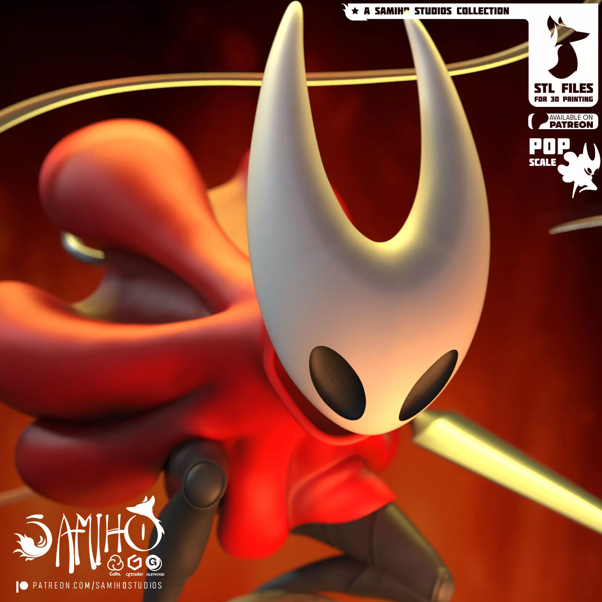 Samiho Studios - Hornet Silksong - STLs ready for printing 3D print model_0