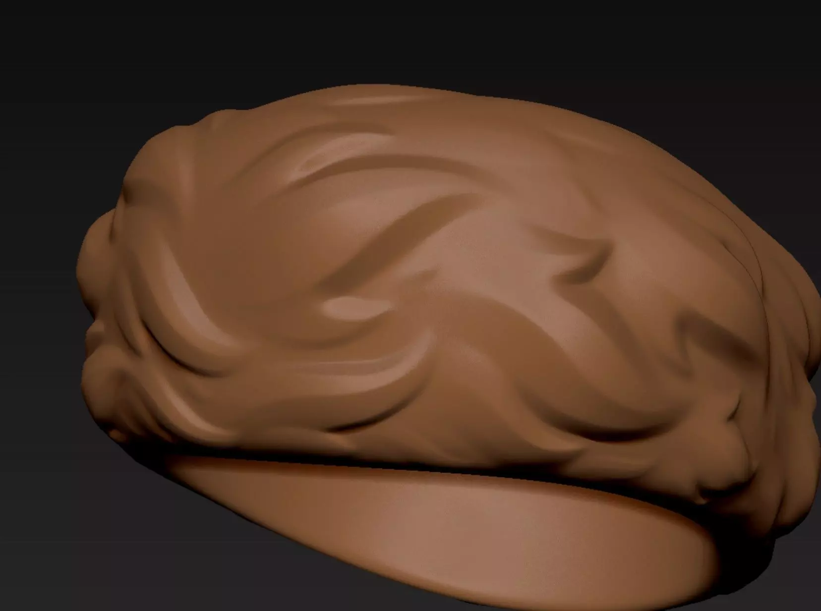 Fur Cap 3D print model_8