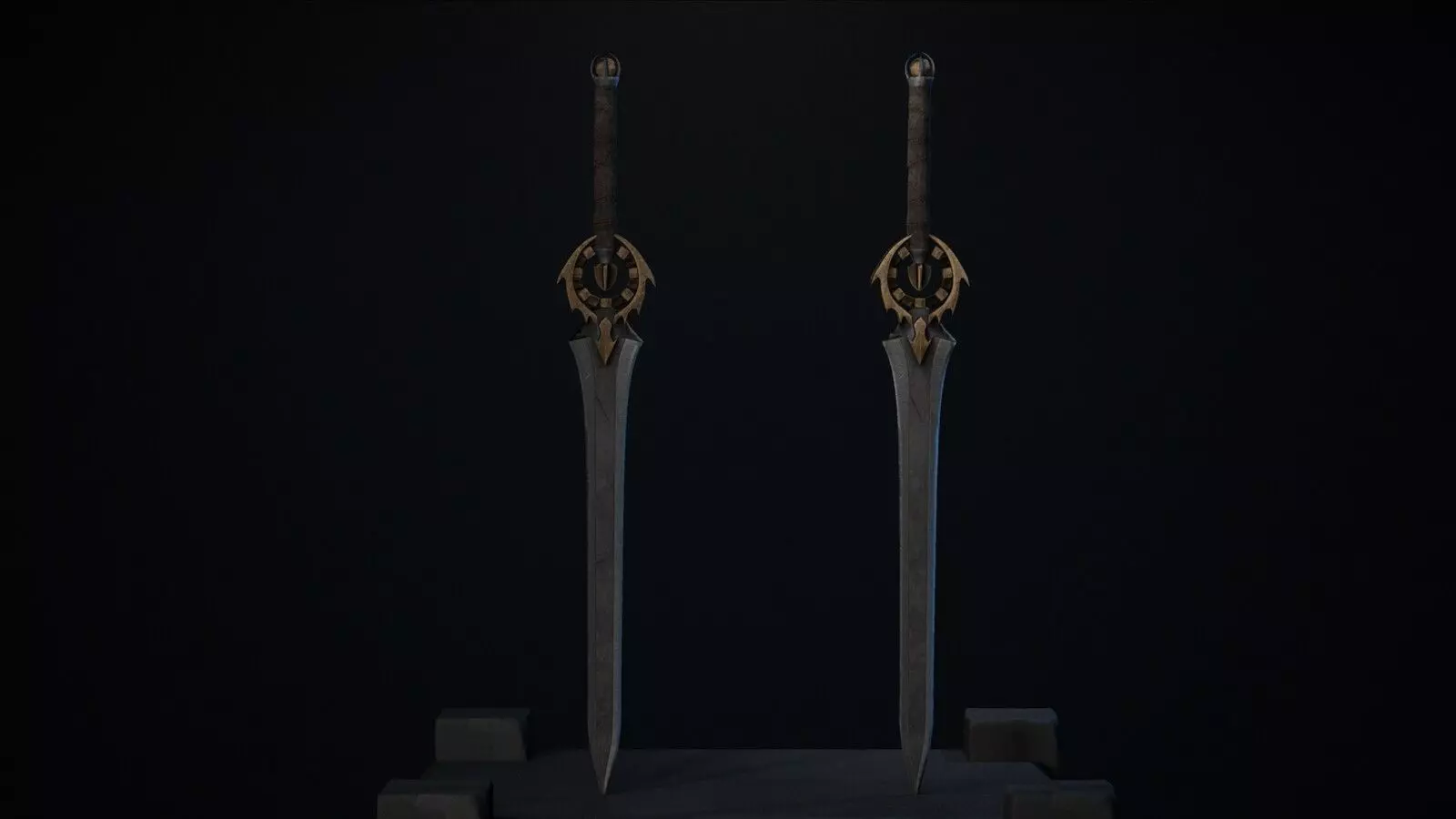 Sci-Fi Cityscape Modular Environment Low-poly 3D model_9