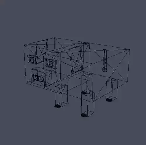 Cute Voxel Pig - Low Poly Blocky Farm Animal