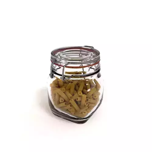 Glass Jar with pasta