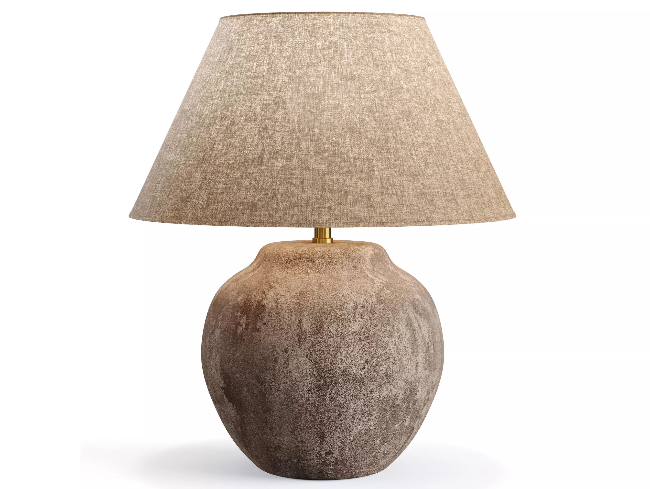 Aged Ceramic Table Lamp 3D model_0