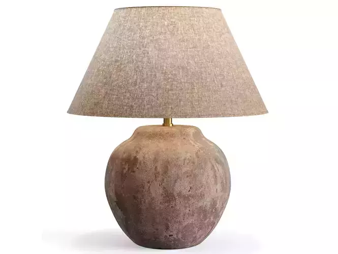 Aged Ceramic Table Lamp