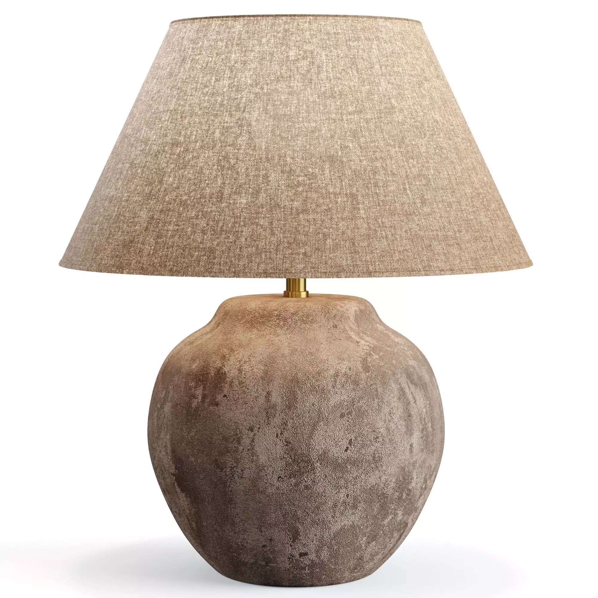 Aged Ceramic Table Lamp 3D model_4
