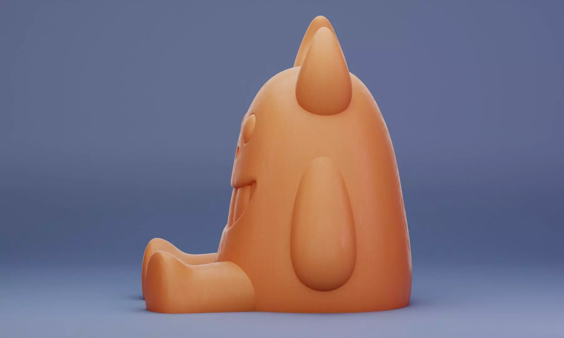 Horned Monster 3D Printable Model 3D print model_3