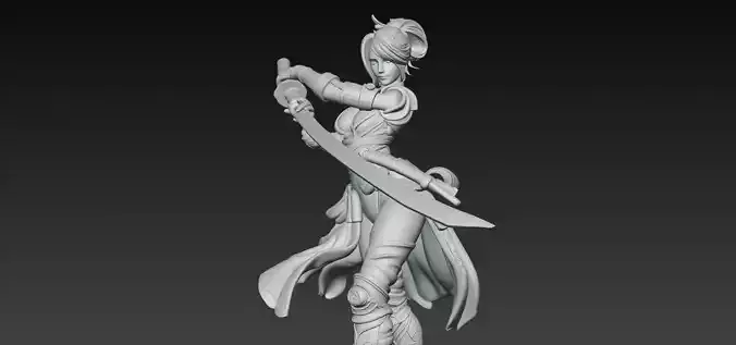 Kunoichi Warrior with Greatsword