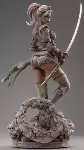 Kunoichi Warrior with Greatsword