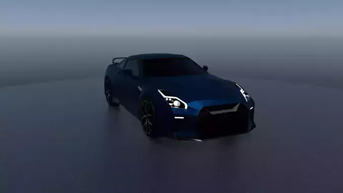 Nissan GT-R 3d low-poly Model Low-poly 3D model
