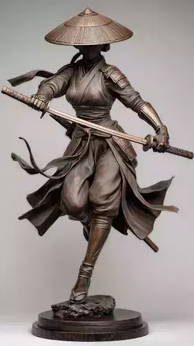Kunoichi Warrior with Greatsword