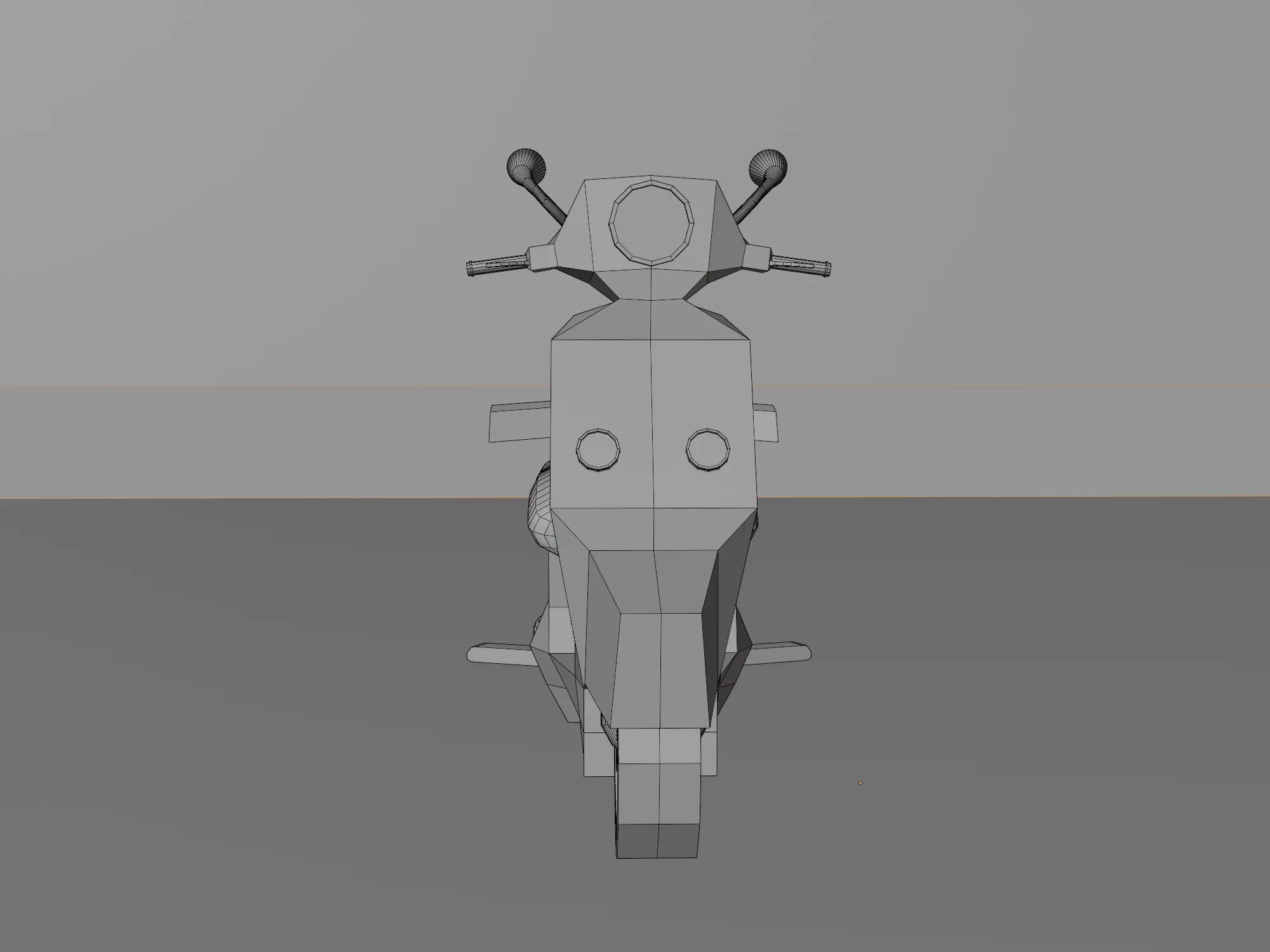  Low Poly  motorcycle with Sidecar  Low-poly 3D model_23