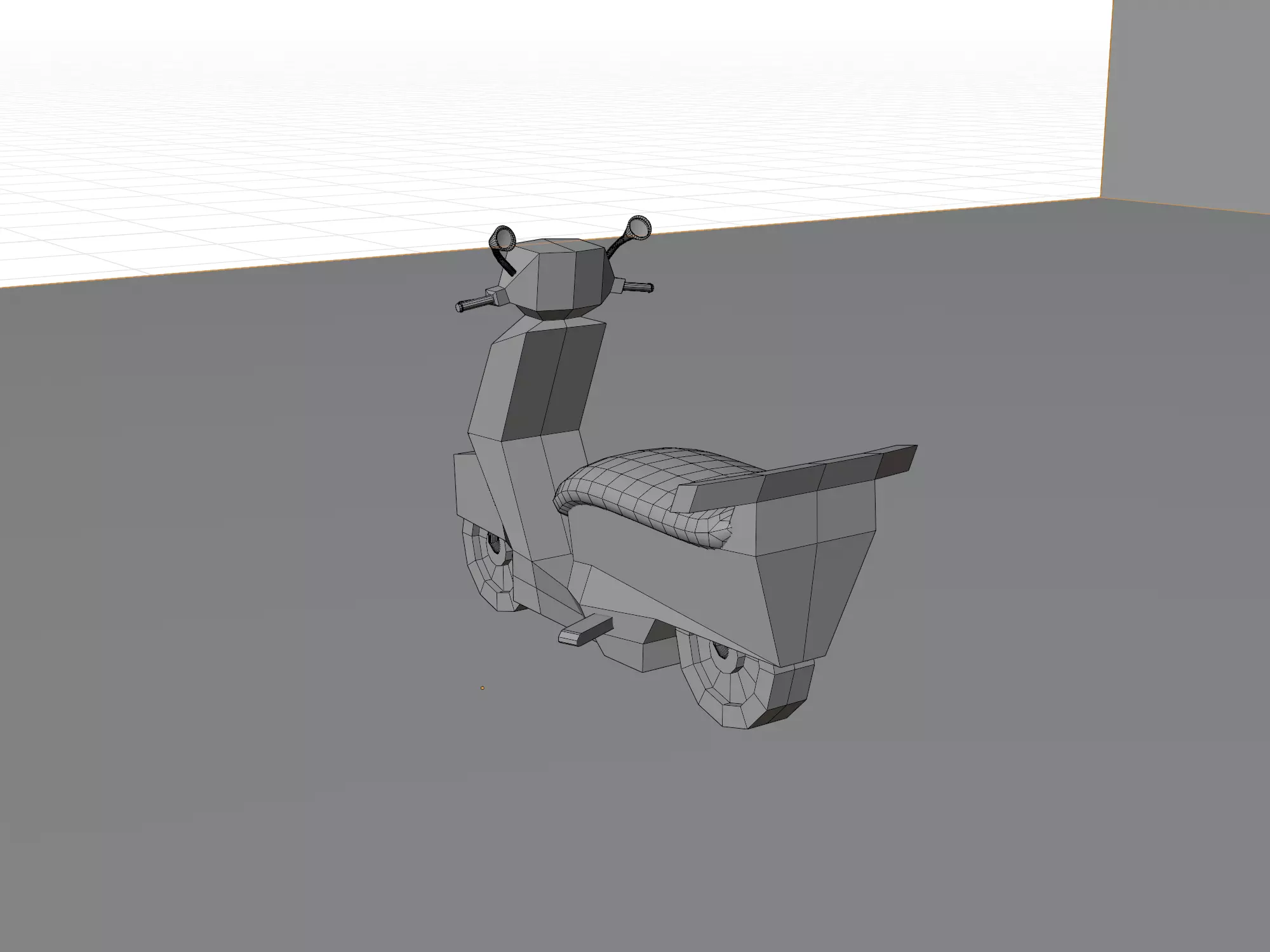  Low Poly  motorcycle with Sidecar  Low-poly 3D model_33