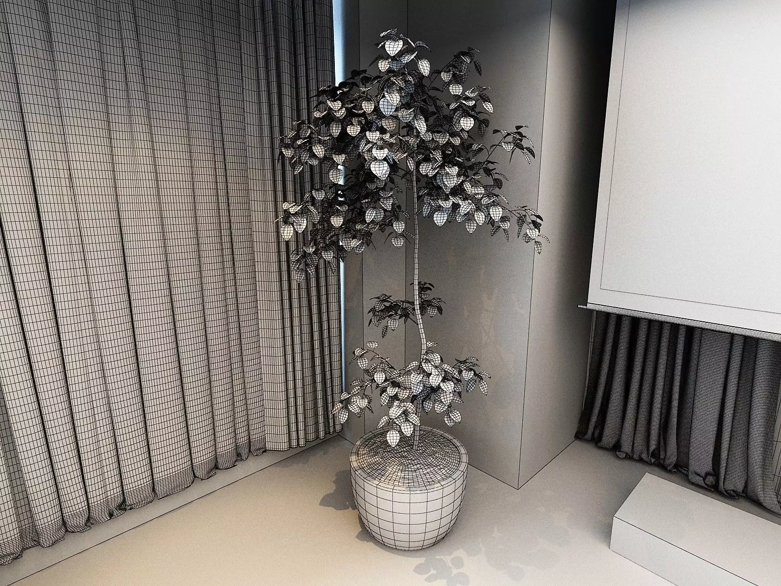 Studio Apartment Design 3D model_20