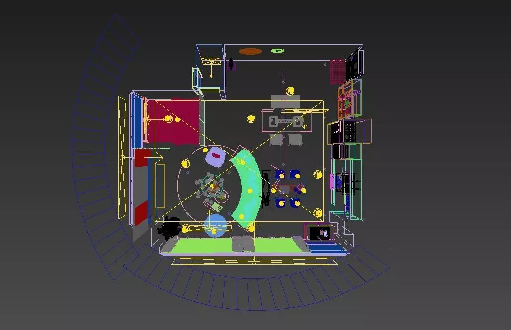 Studio Apartment Design 3D model_25