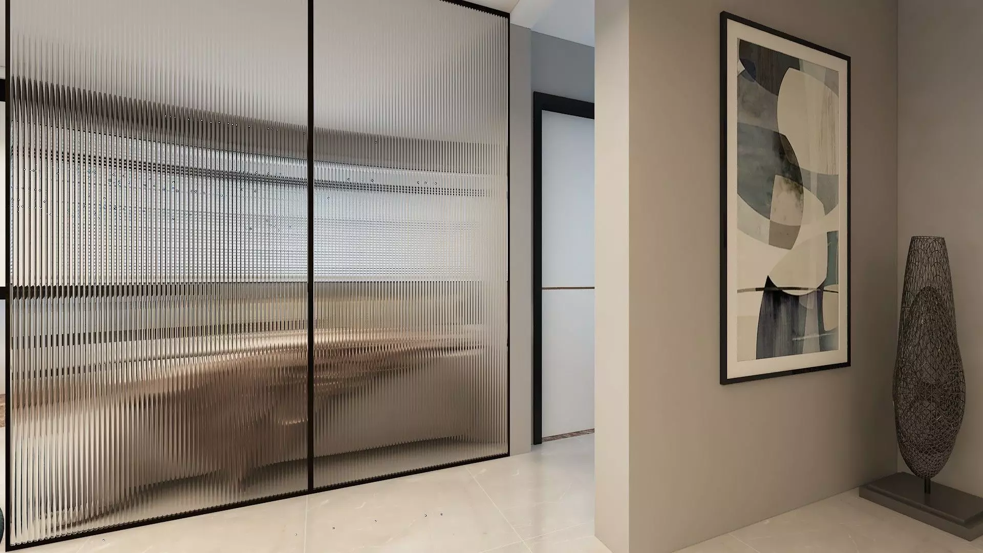 Studio Apartment Design 3D model_4