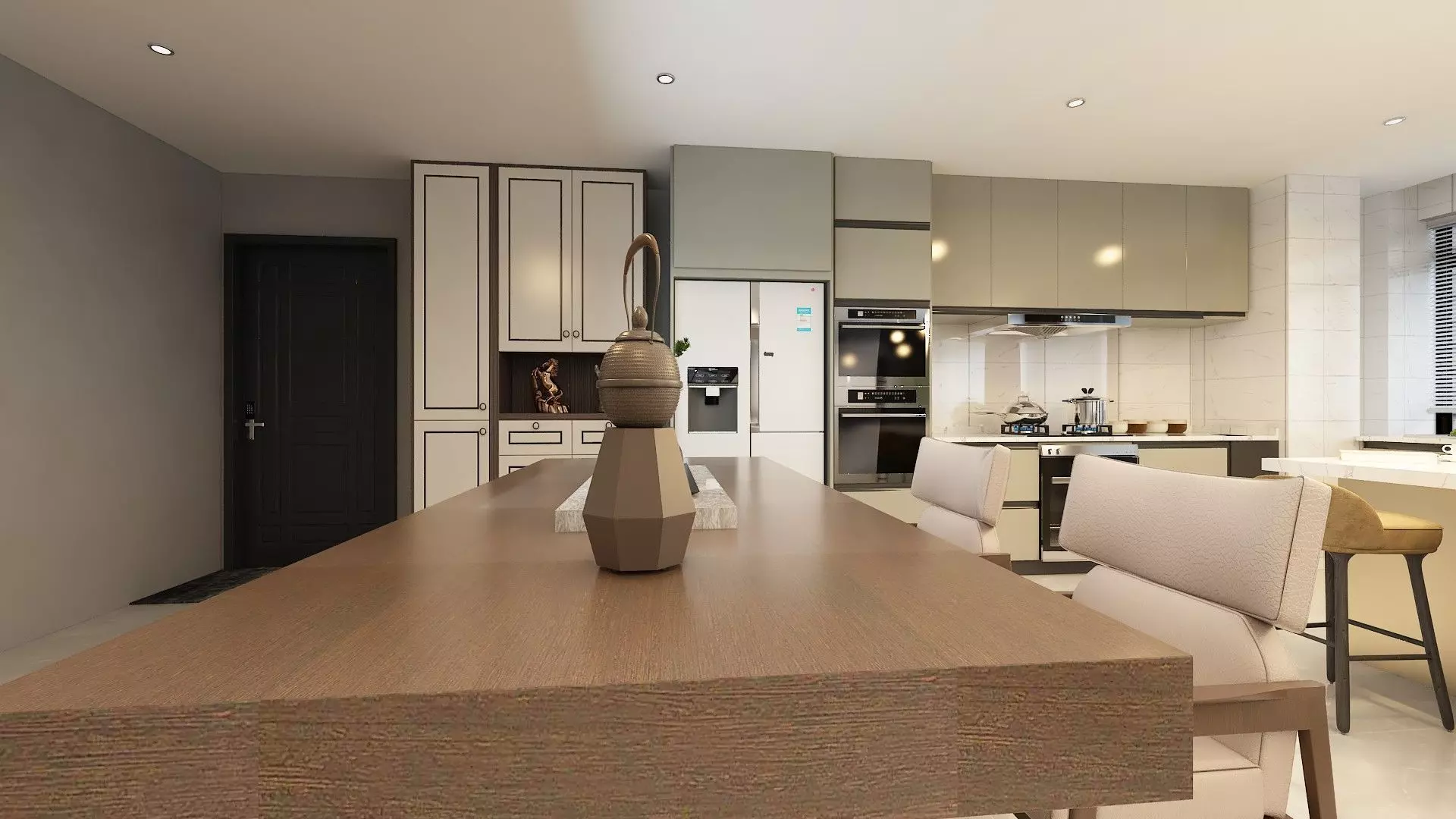 Studio Apartment Design 3D model_3