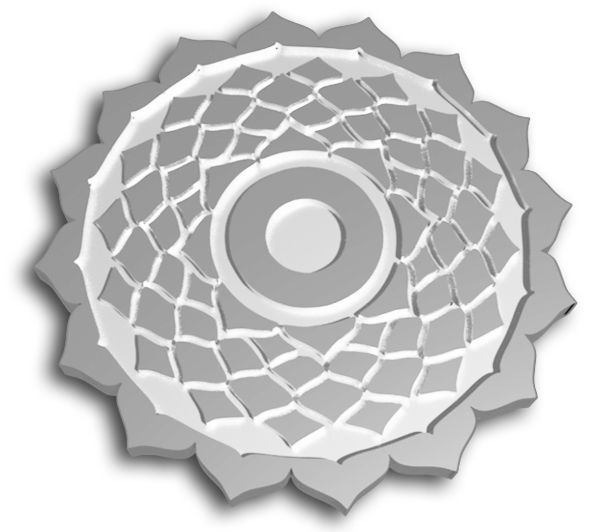 Crown Chakra Token 3D print model_1