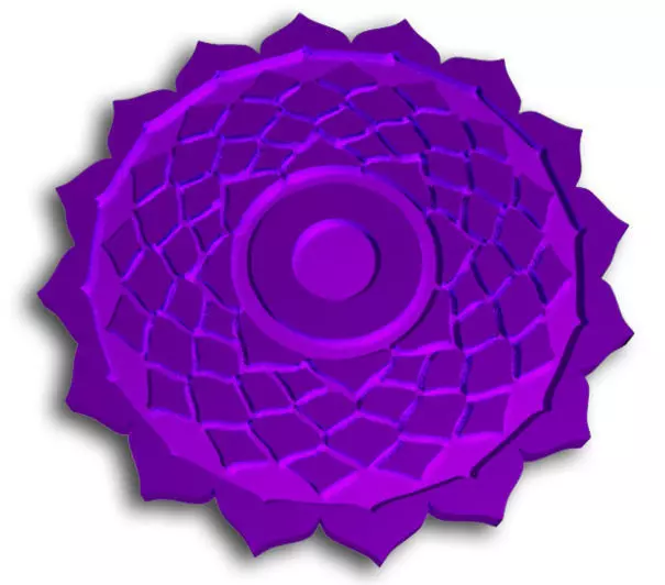 Crown Chakra Token 3D print model_0