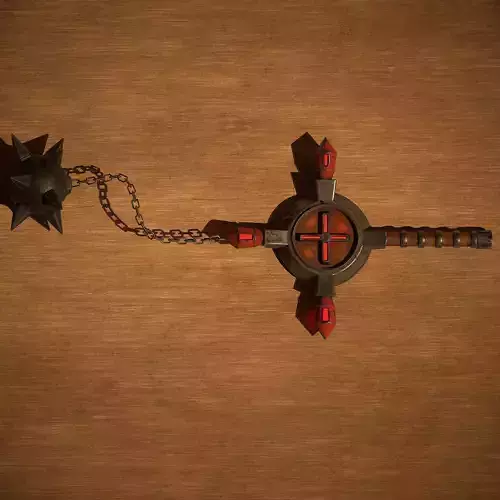 Game-Ready Blood Cross Flail