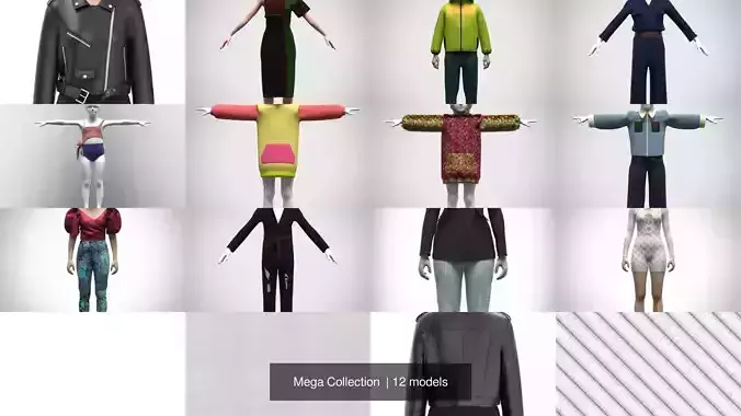 Mega Collection of 3d clothing Mega Collection of 3d clothing