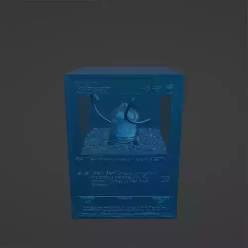 0001 Pokemon Bulbasaur Custom Diorama Display