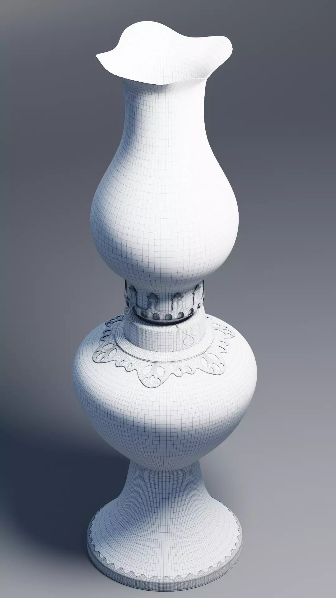 Indochina Vintage Oil Lamp 3D Model 3D model_5