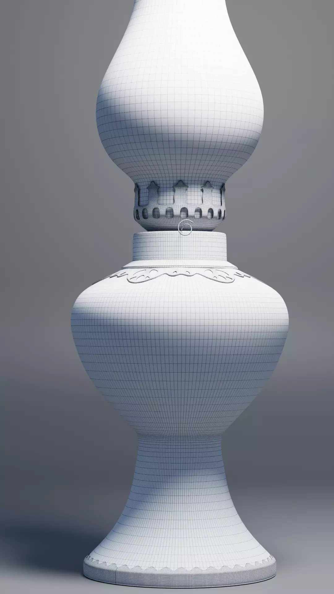 Indochina Vintage Oil Lamp 3D Model 3D model_7