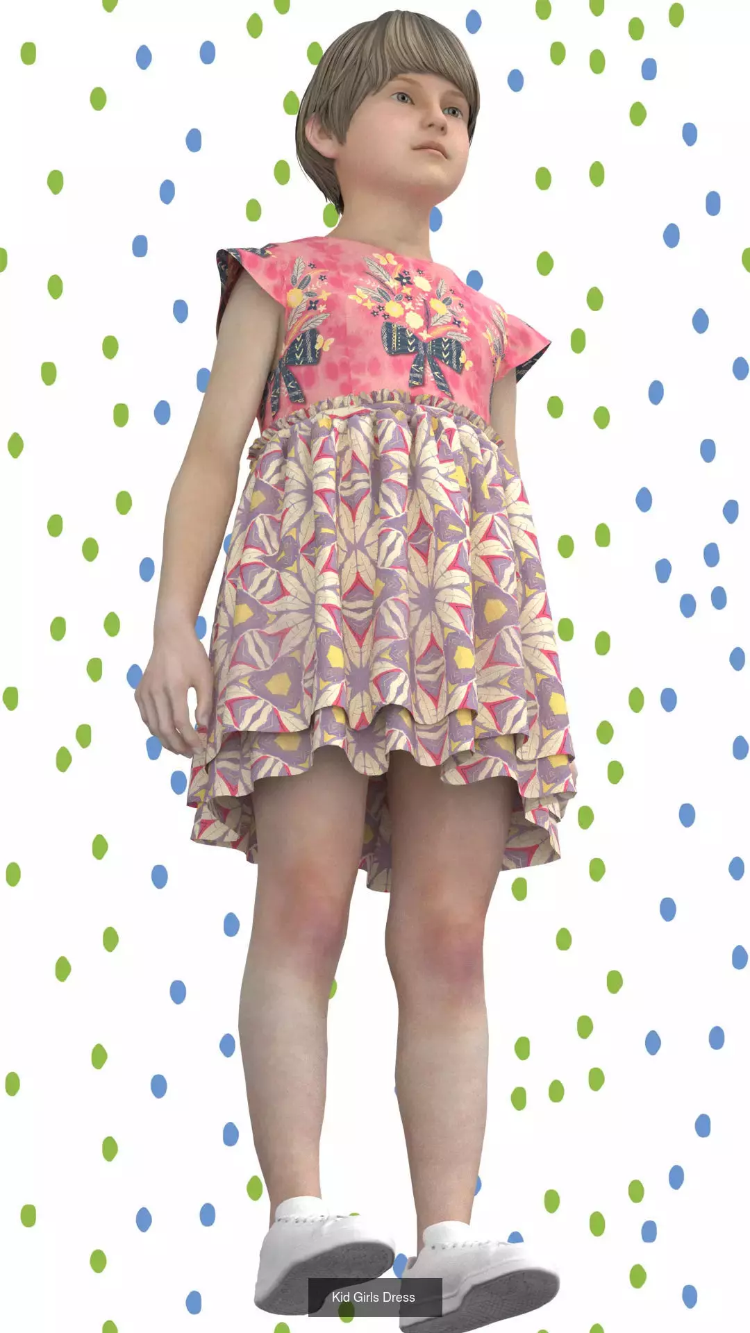 Kid boys and Girls 3d Clothing Mega Pack 3D Model Collection_4