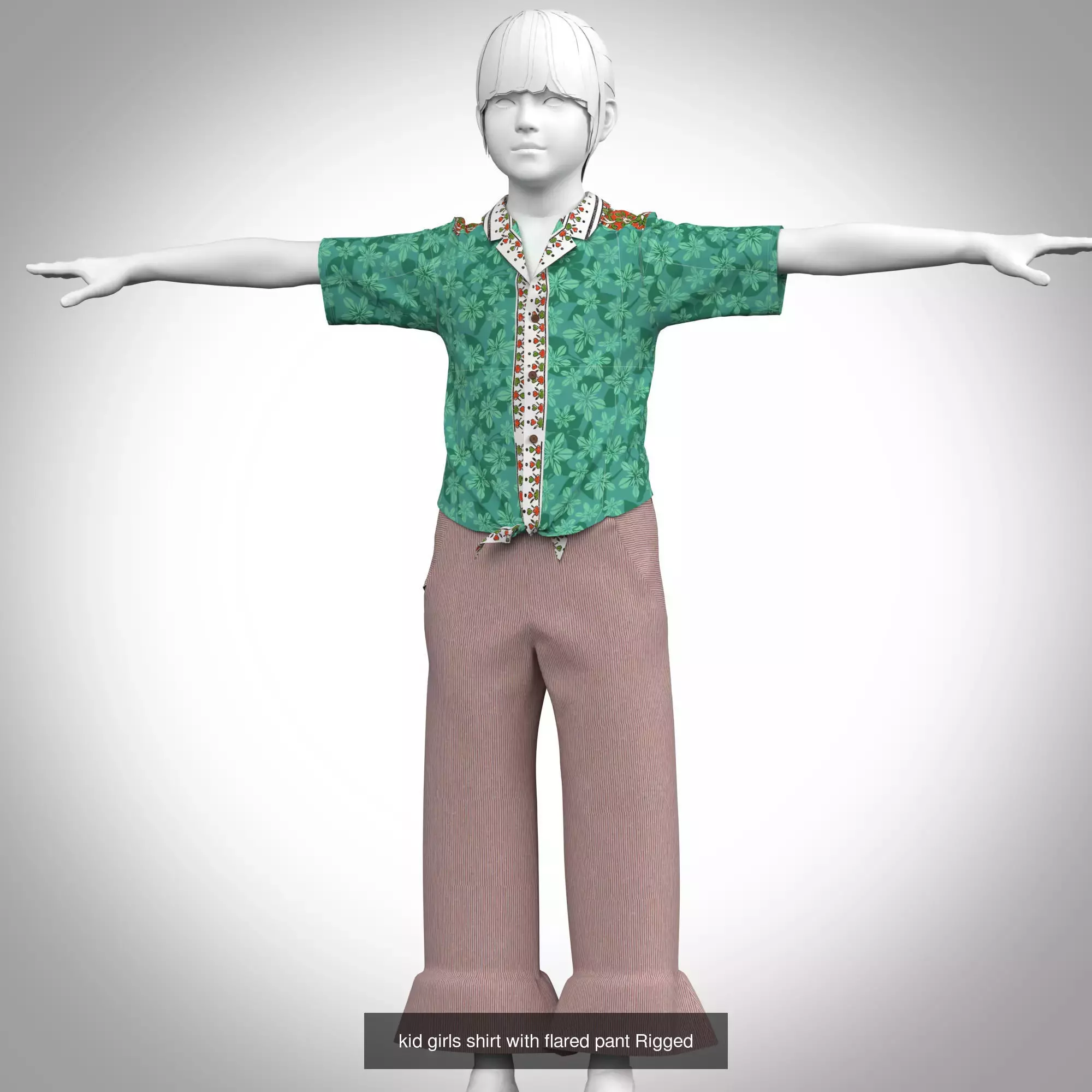 Kid boys and Girls 3d Clothing Mega Pack 3D Model Collection_21