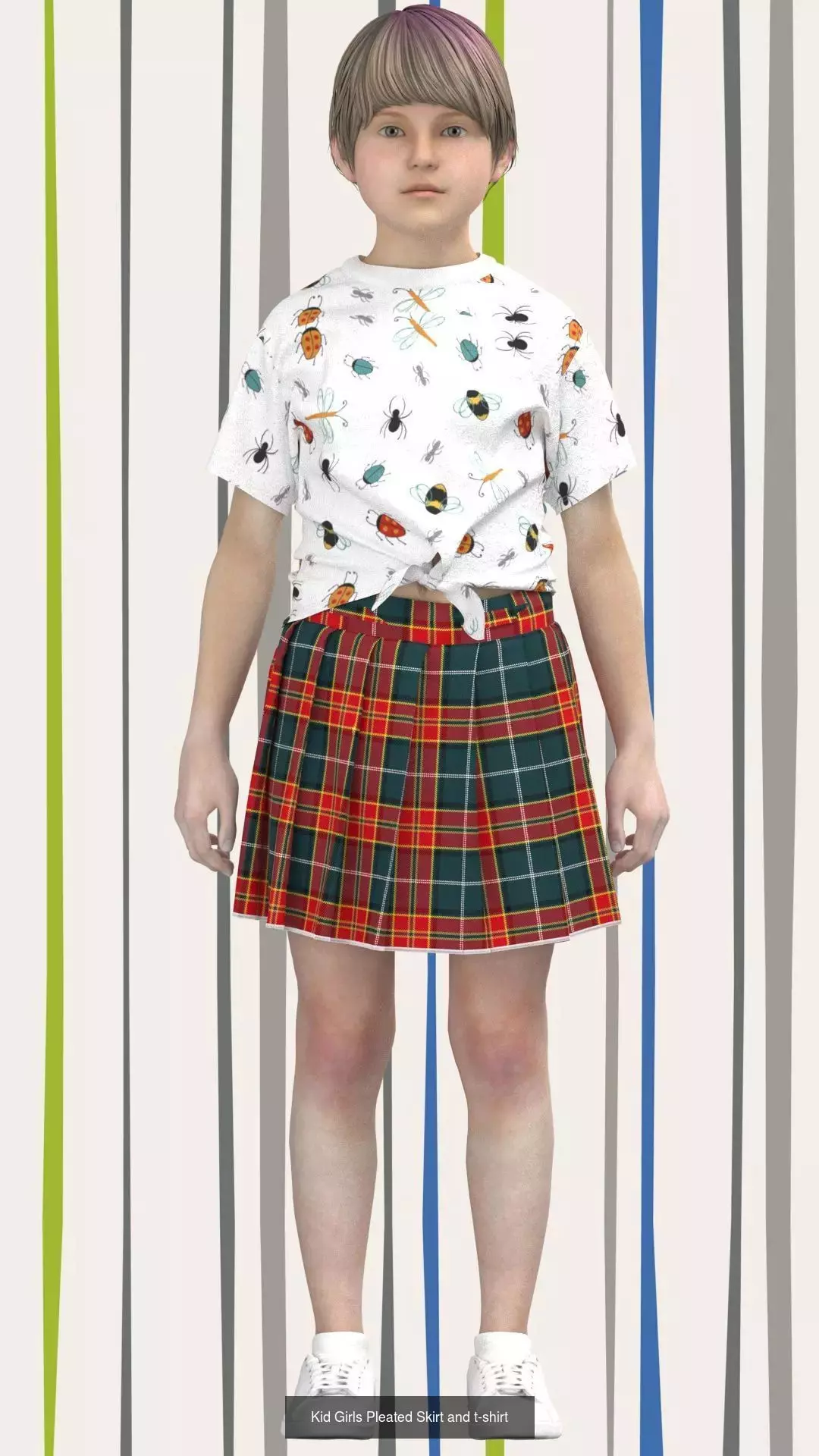 Kid boys and Girls 3d Clothing Mega Pack 3D Model Collection_12