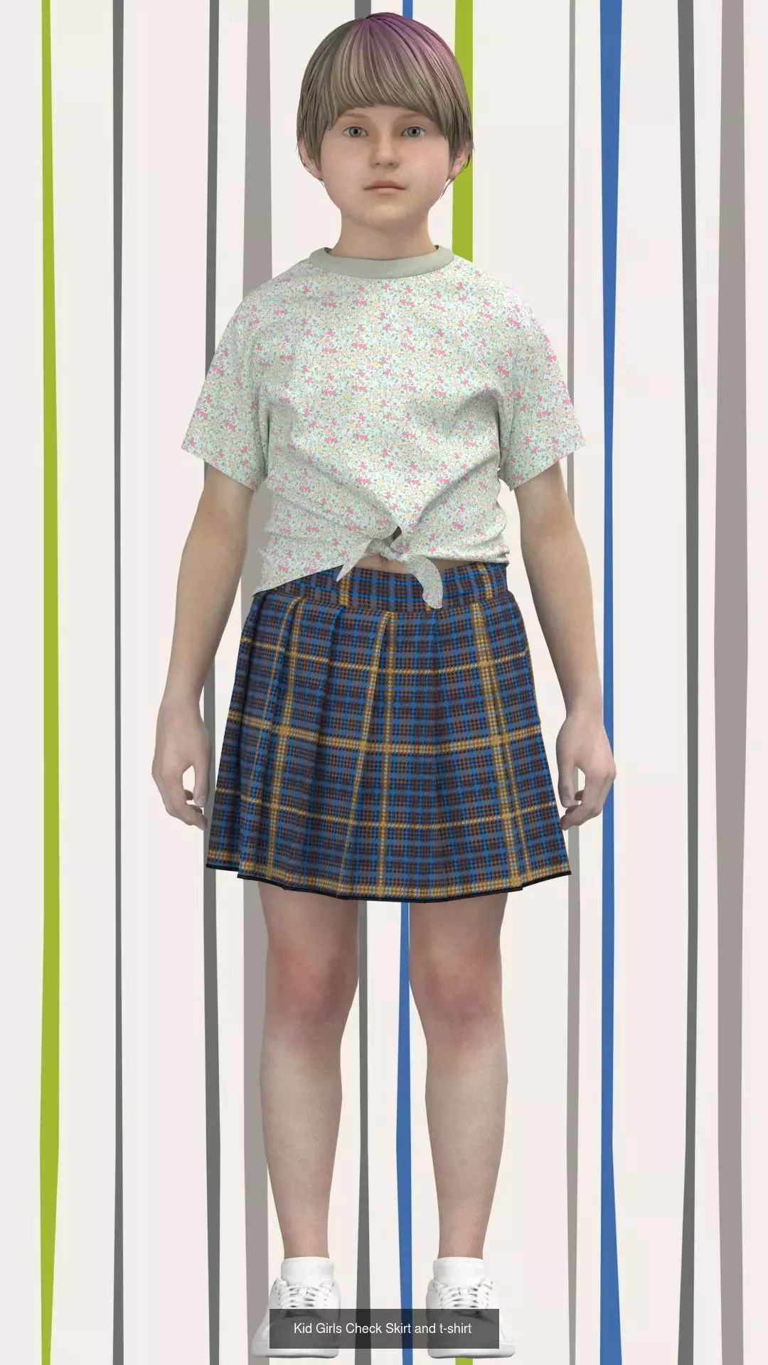 Kid boys and Girls 3d Clothing Mega Pack 3D Model Collection_16