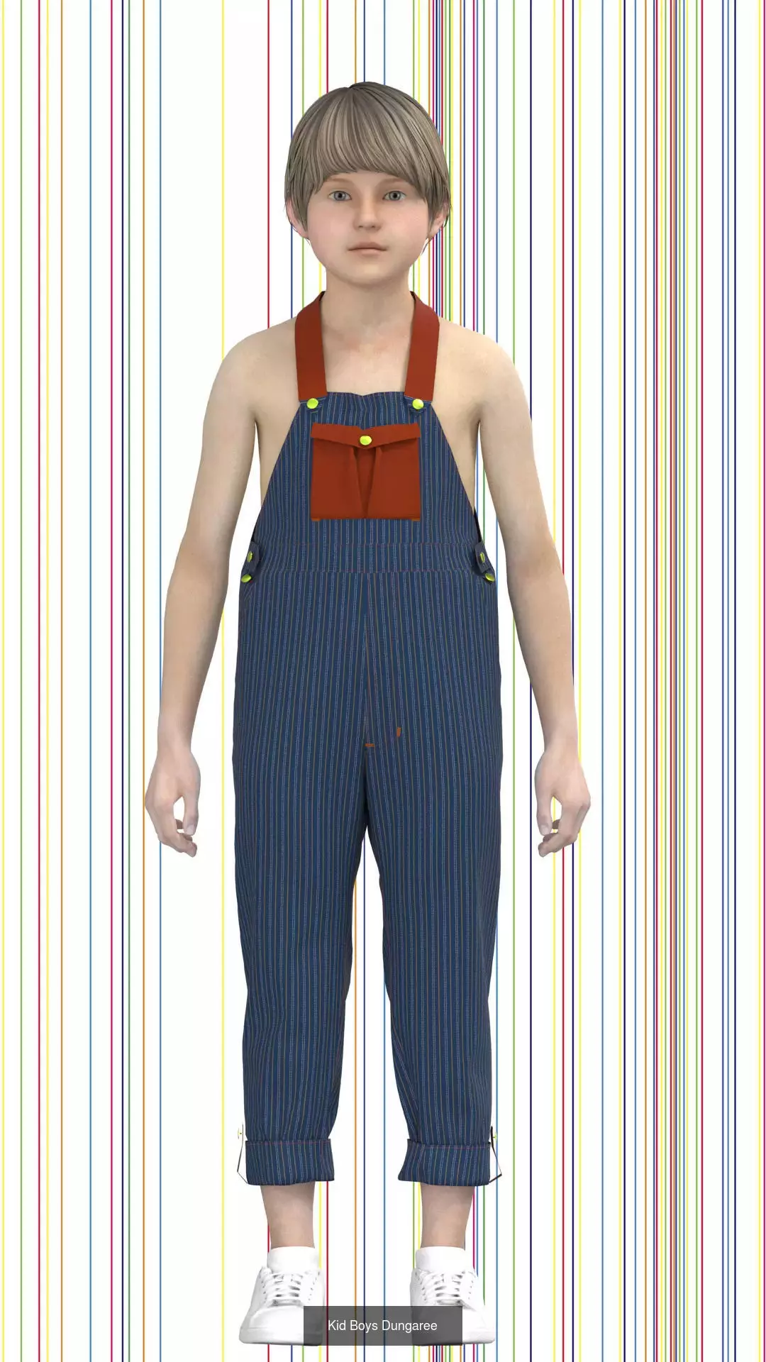 Kid boys and Girls 3d Clothing Mega Pack 3D Model Collection_5