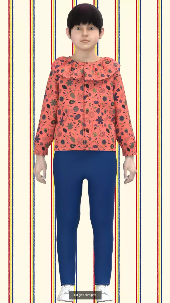 Kid boys and Girls 3d Clothing Mega Pack 3D Model Collection_25