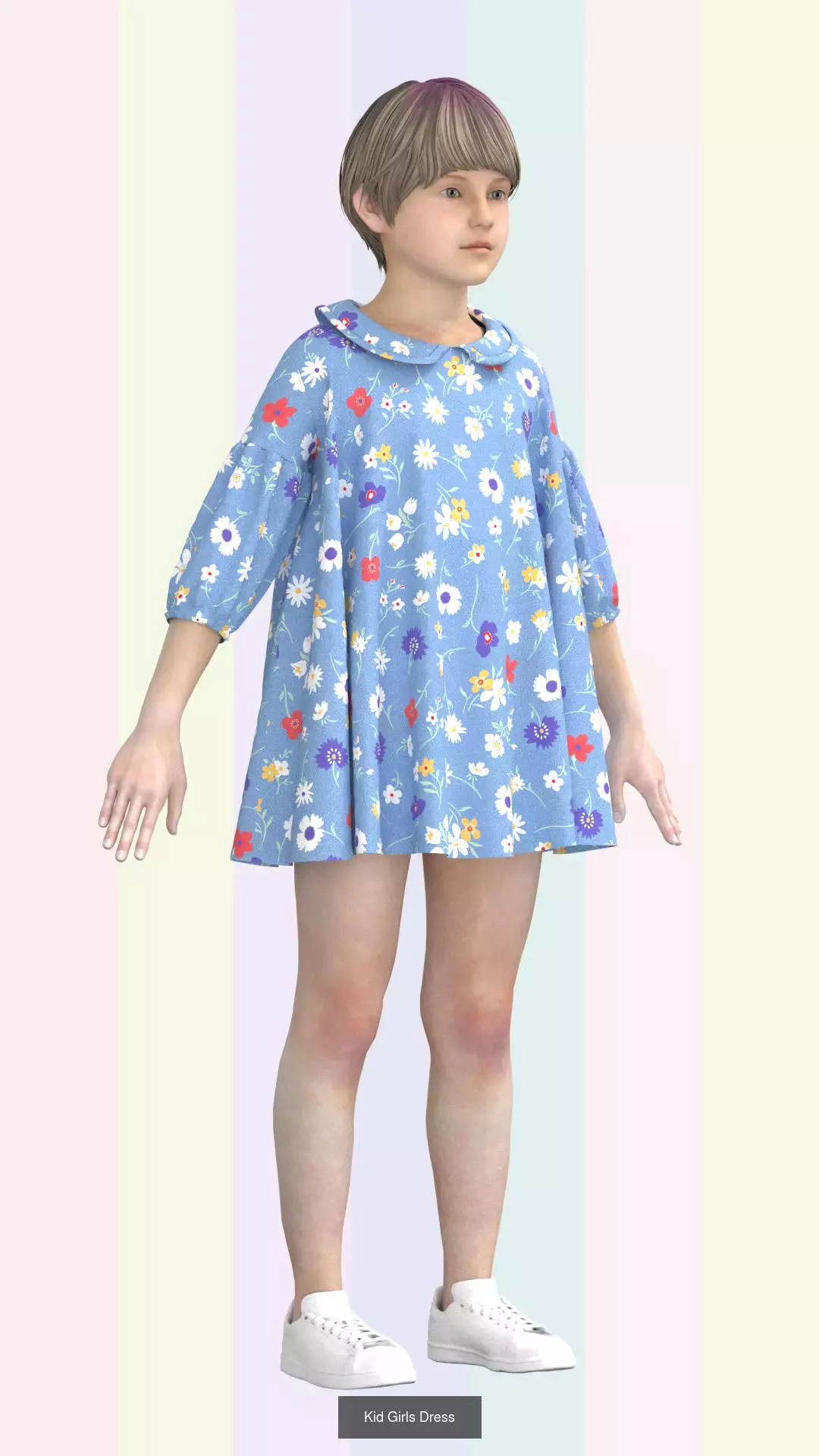 Kid boys and Girls 3d Clothing Mega Pack 3D Model Collection_8