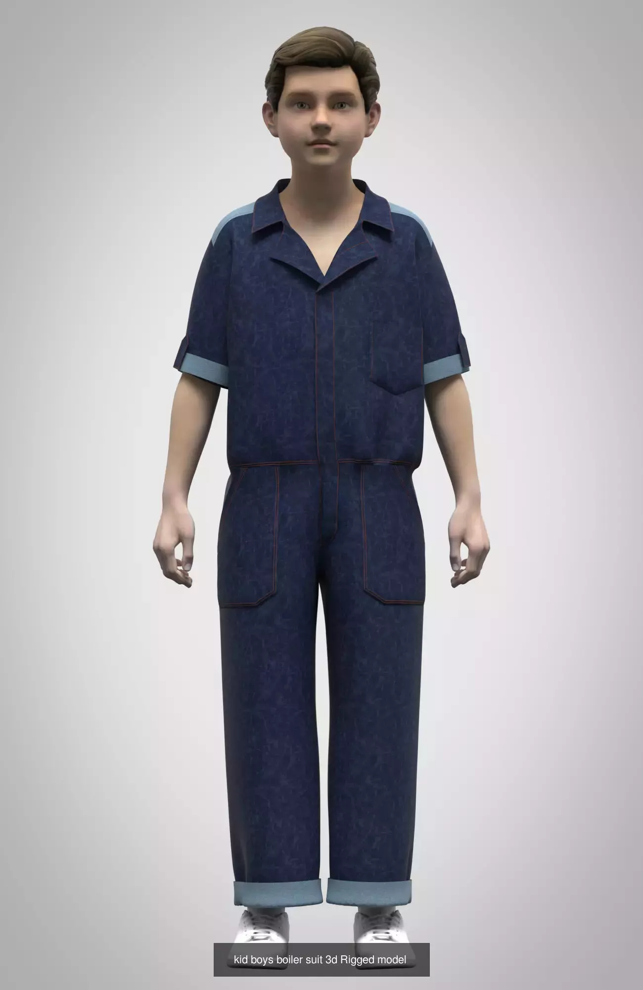 Kid boys and Girls 3d Clothing Mega Pack 3D Model Collection_27