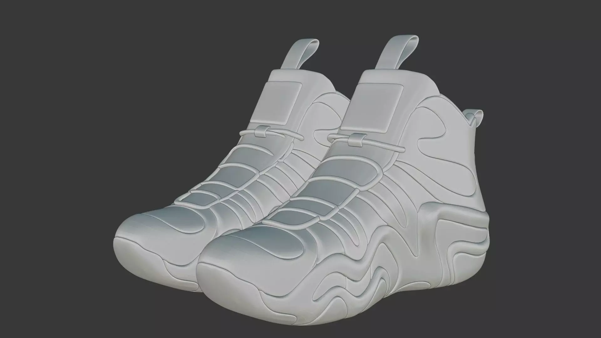 Futuristic Adidas Concept Sneakers 3D model_108