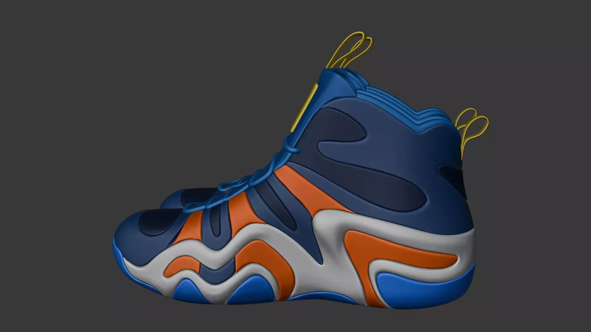 Futuristic Adidas Concept Sneakers 3D model_15