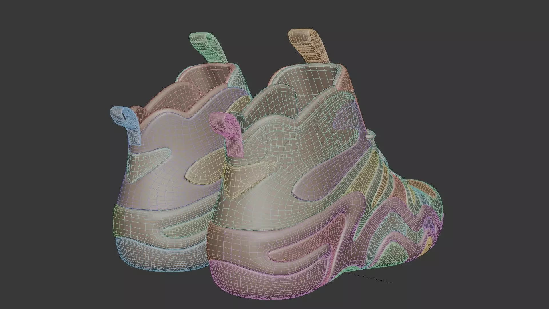 Futuristic Adidas Concept Sneakers 3D model_54