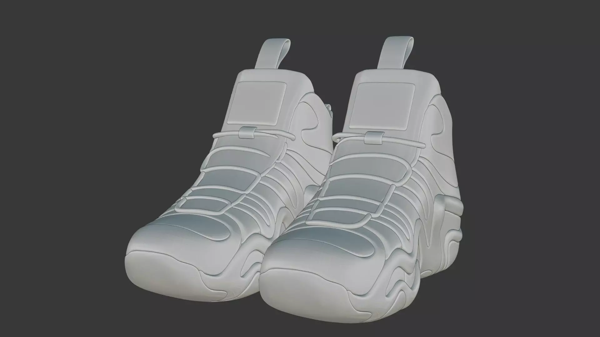 Futuristic Adidas Concept Sneakers 3D model_100