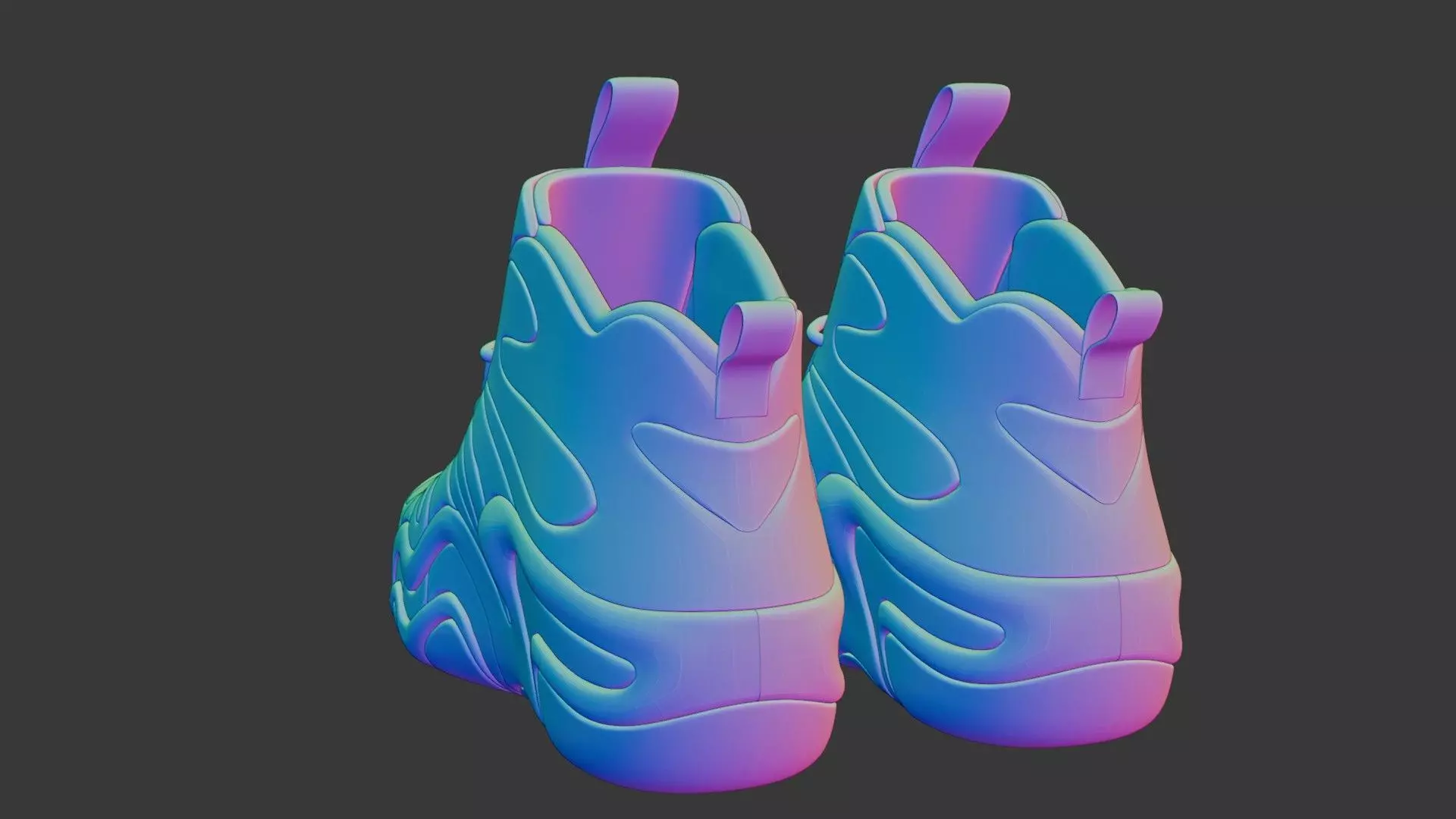 Futuristic Adidas Concept Sneakers 3D model_36