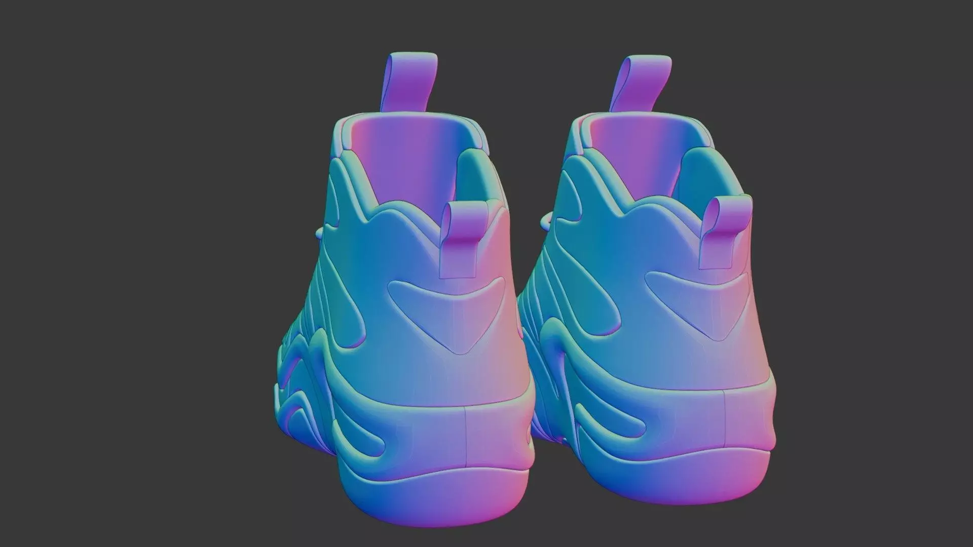 Futuristic Adidas Concept Sneakers 3D model_38