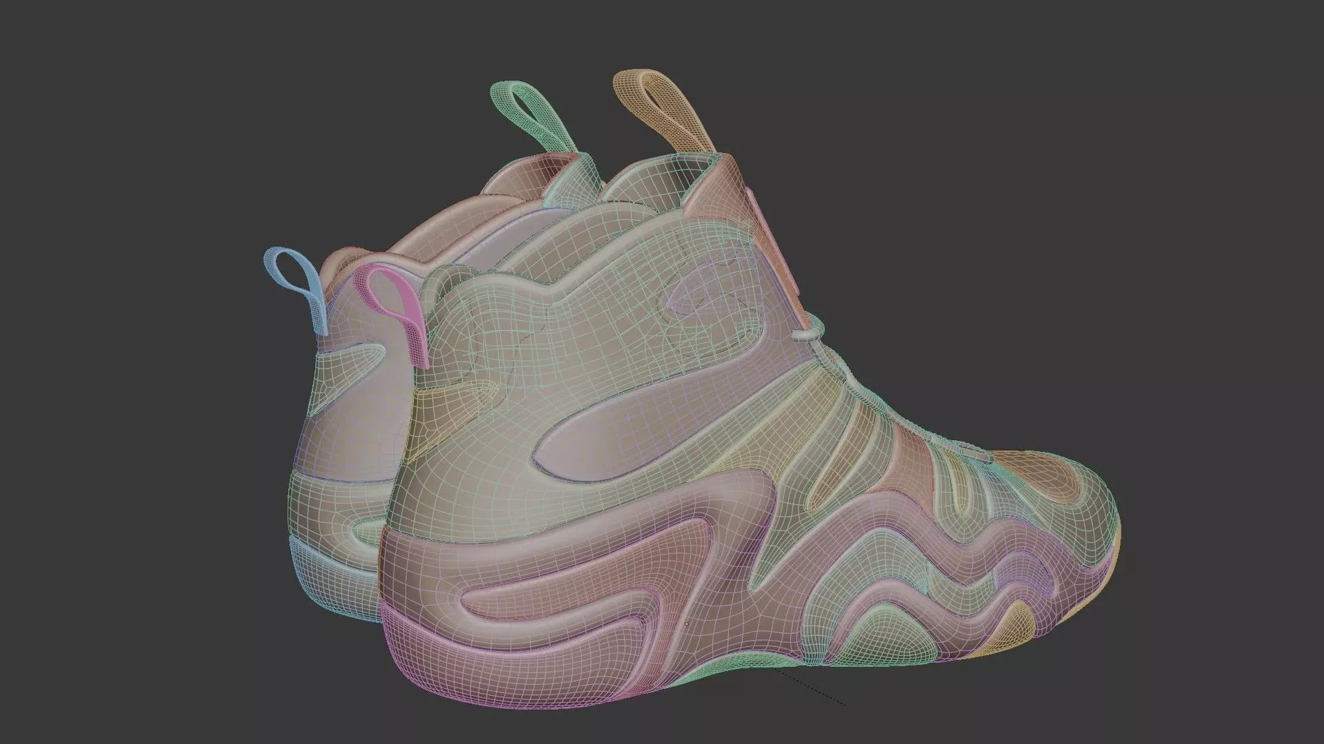 Futuristic Adidas Concept Sneakers 3D model_60