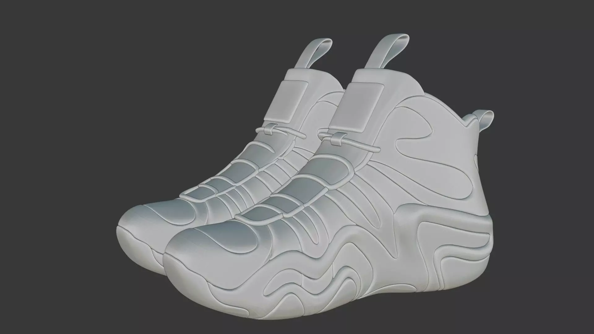 Futuristic Adidas Concept Sneakers 3D model_114