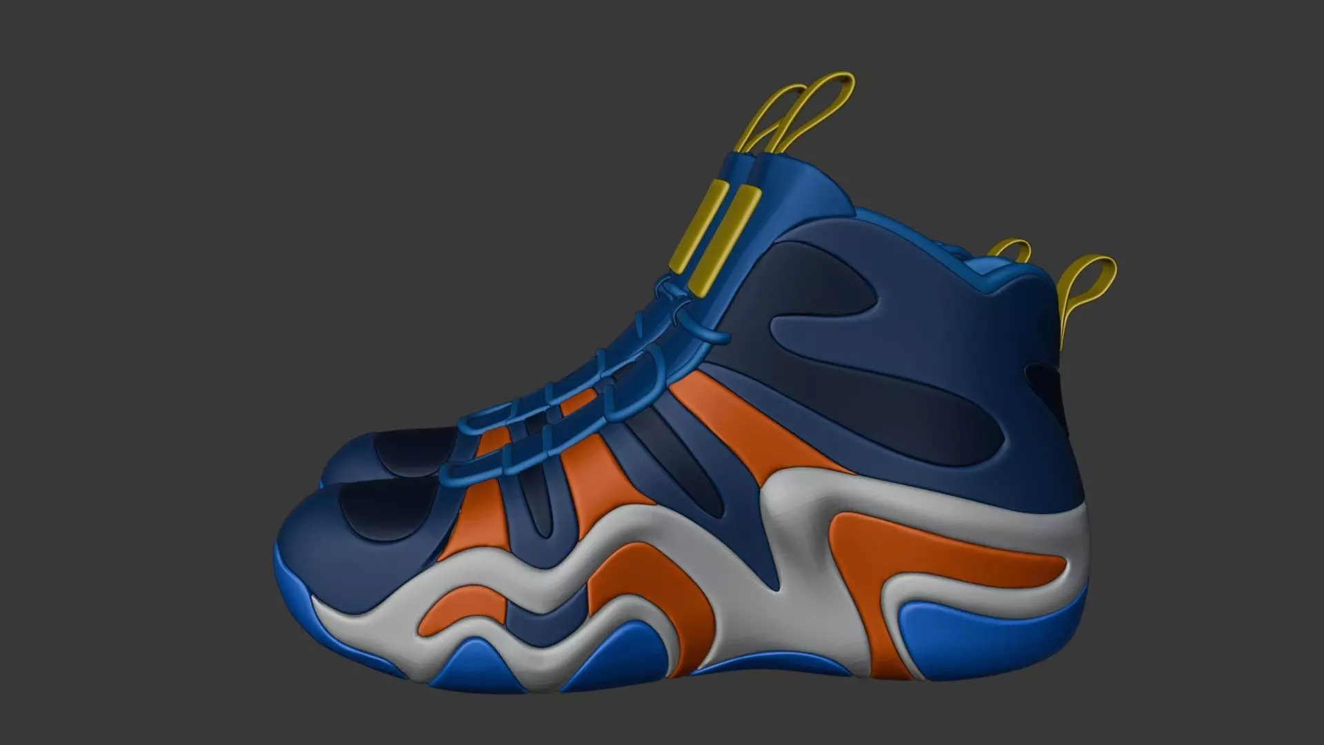 Futuristic Adidas Concept Sneakers 3D model_14