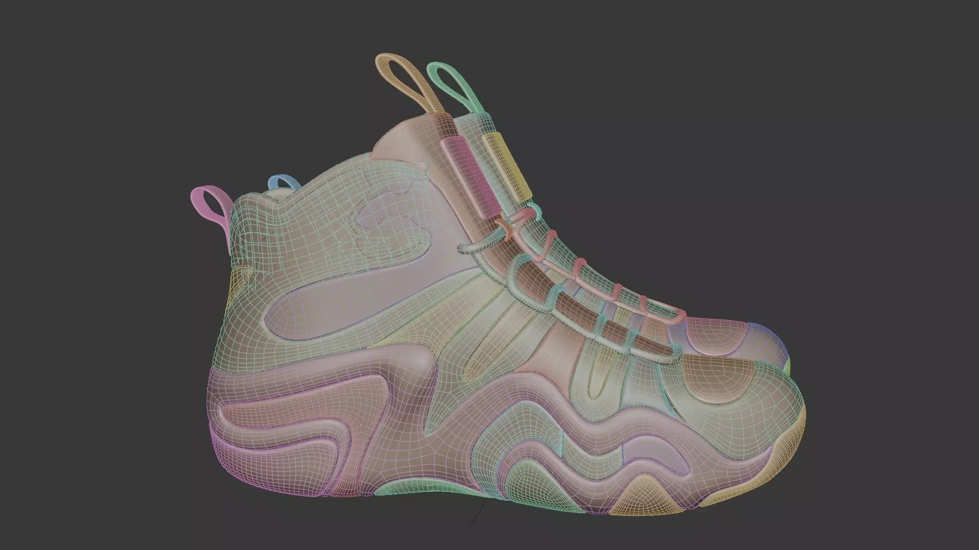 Futuristic Adidas Concept Sneakers 3D model_69