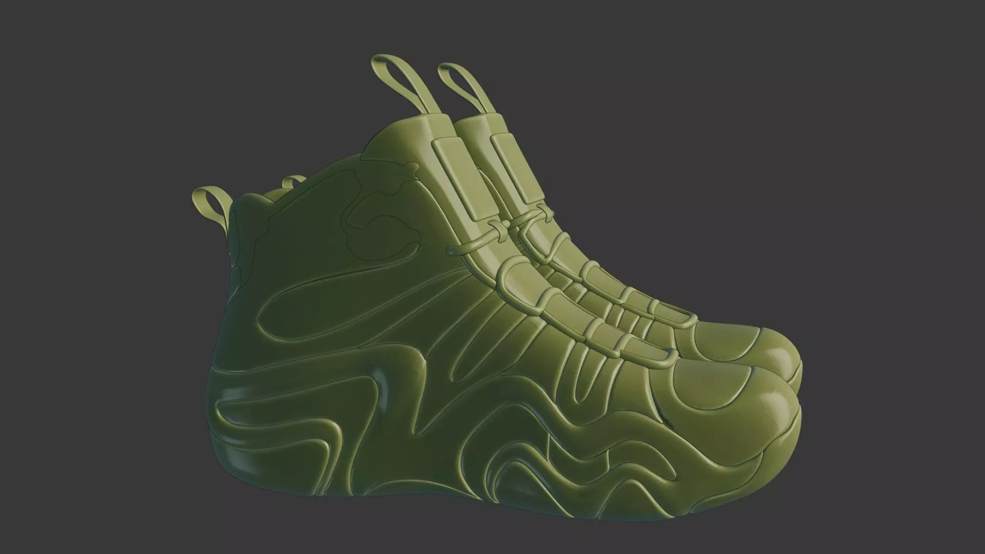 Futuristic Adidas Concept Sneakers 3D model_70