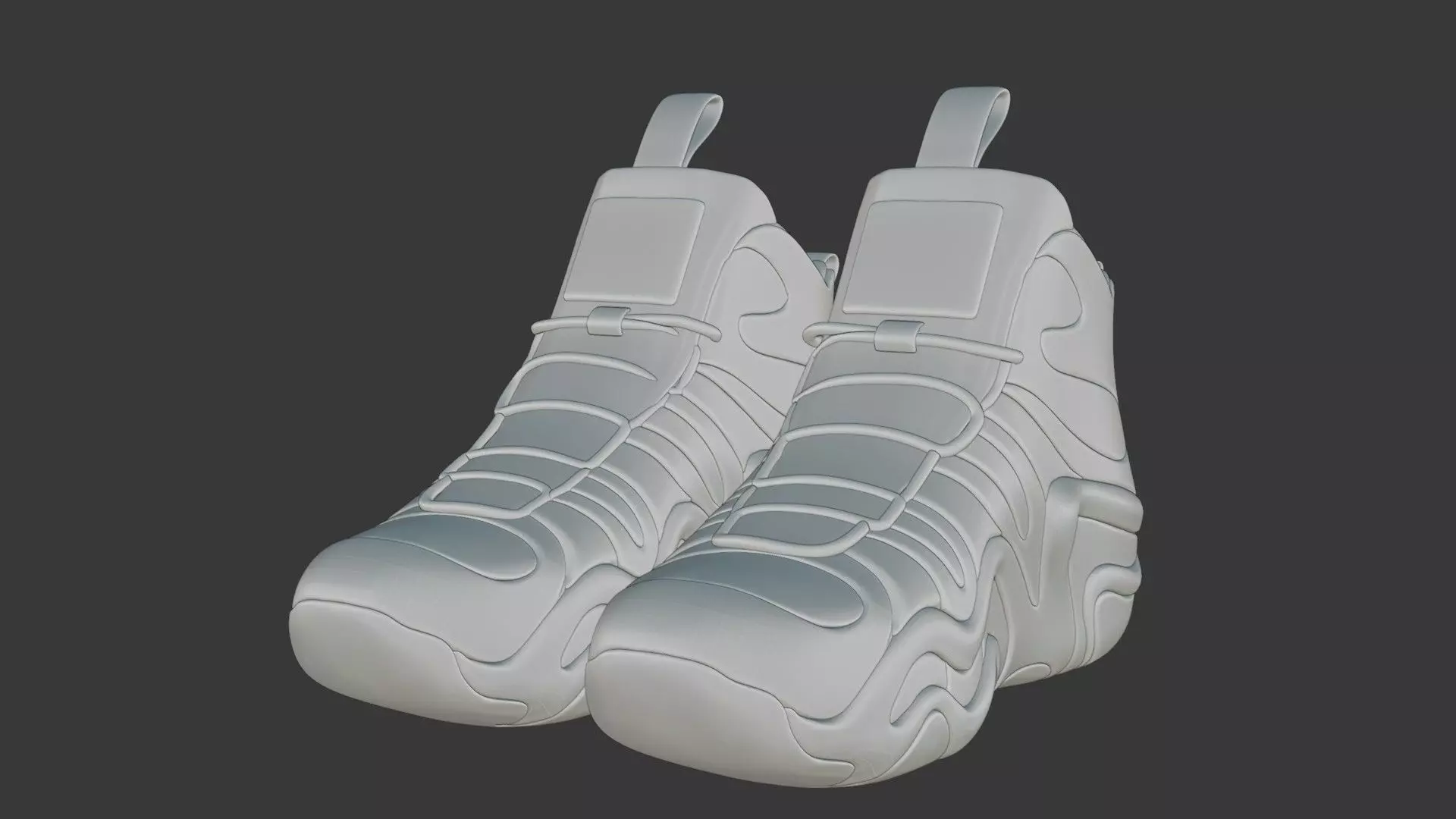 Futuristic Adidas Concept Sneakers 3D model_102