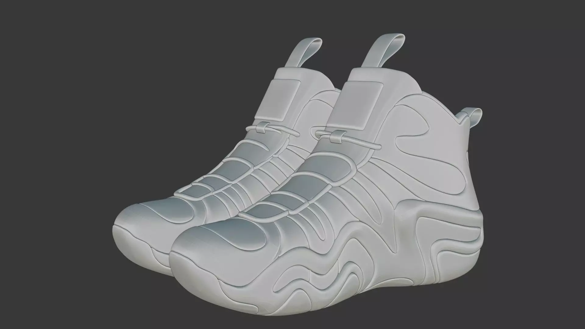Futuristic Adidas Concept Sneakers 3D model_112