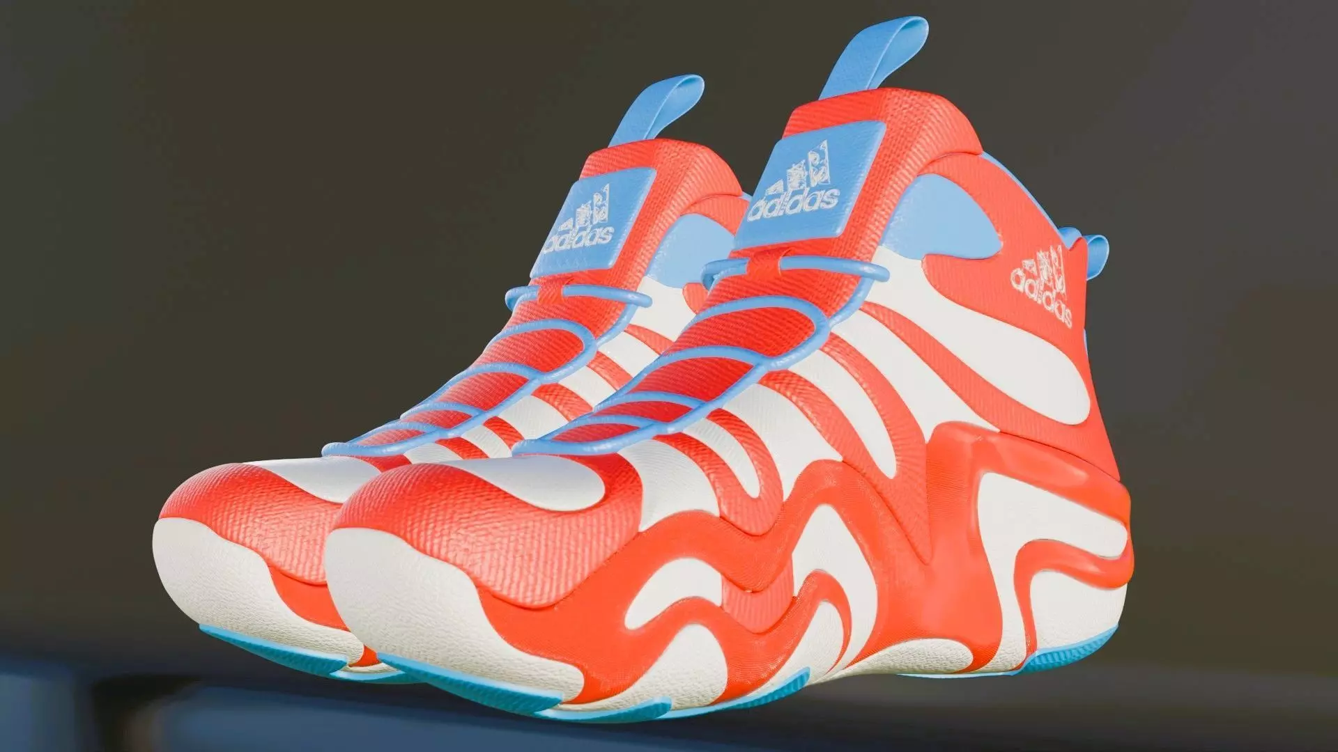 Futuristic Adidas Concept Sneakers 3D model_4