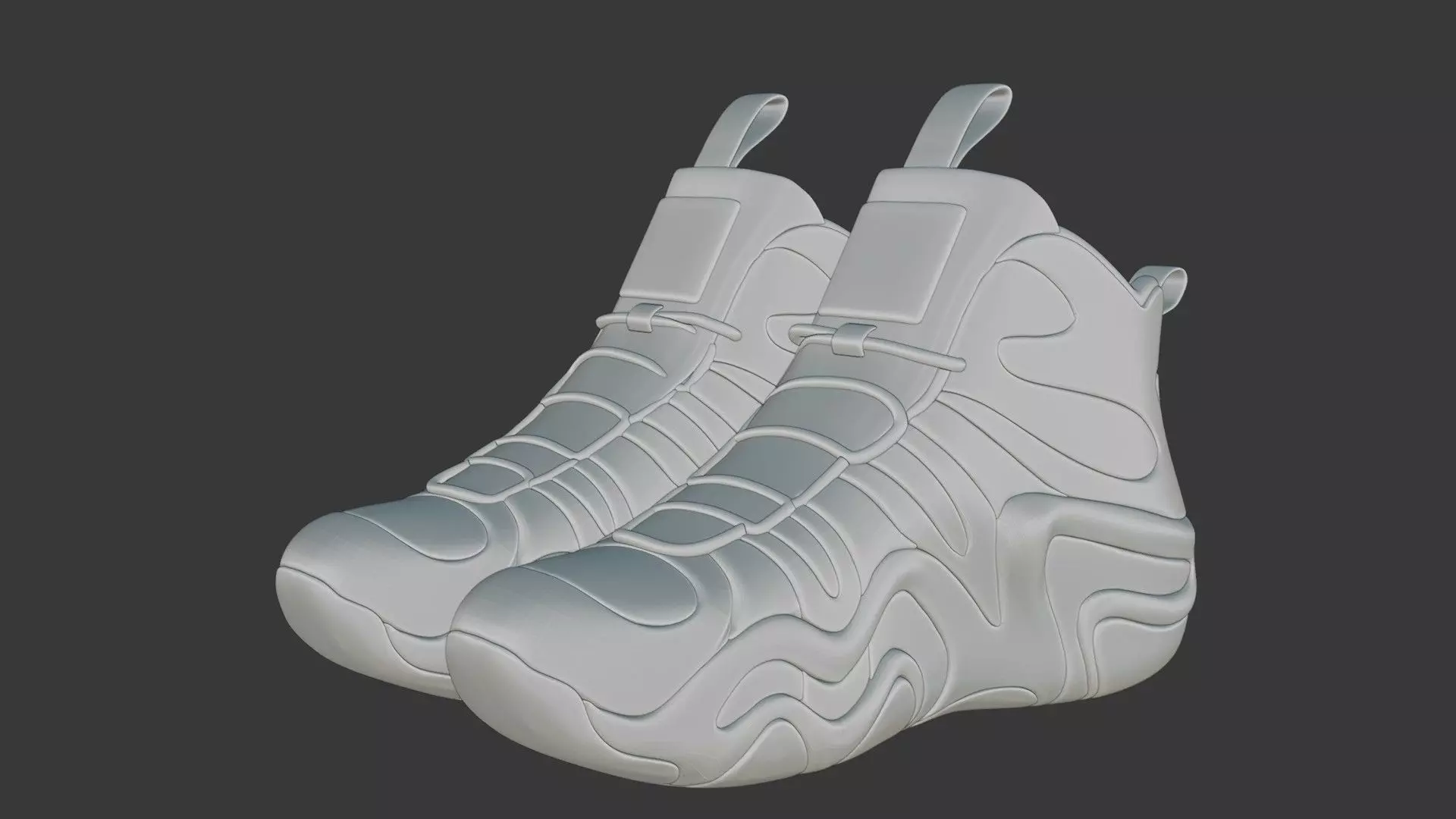 Futuristic Adidas Concept Sneakers 3D model_110