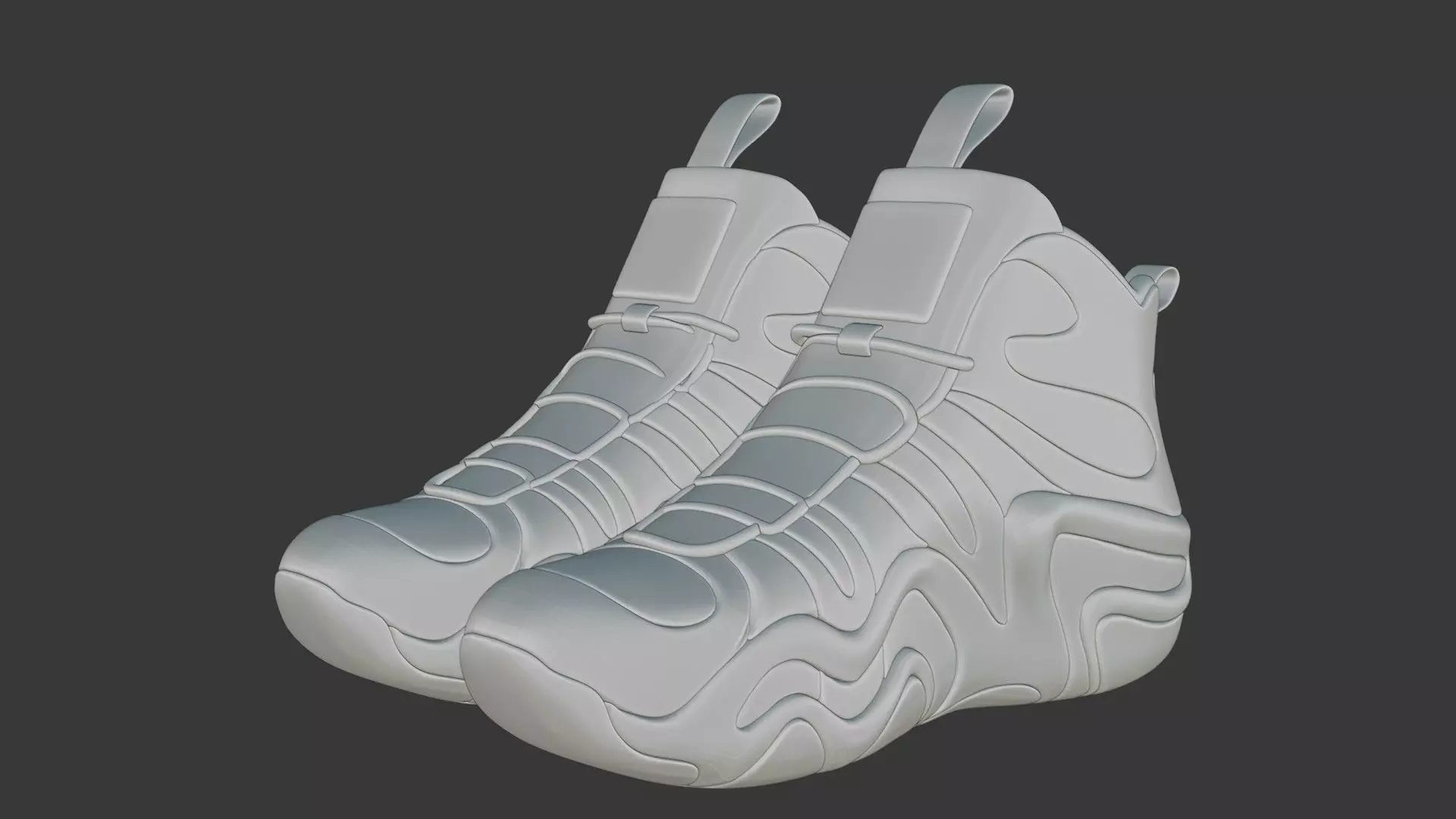 Futuristic Adidas Concept Sneakers 3D model_109